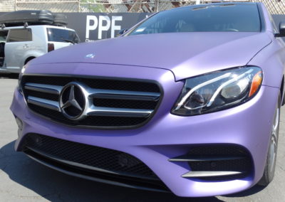 Matte metallic purple mercedes Benz